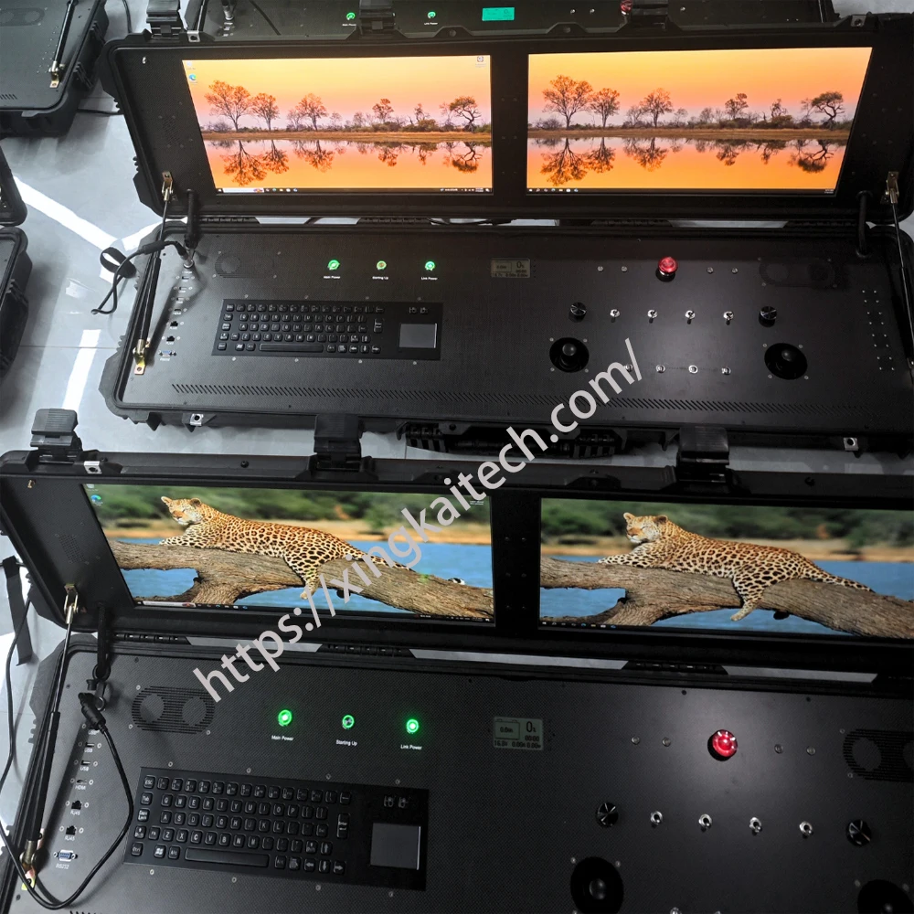 Portable Dual Screen Ground Control Station Industrial Integrated Notebook Outdoor Remote Control
Portable Dual Screen Ground Control Station Industrial Integrated Notebook Outdoor Remote Control
