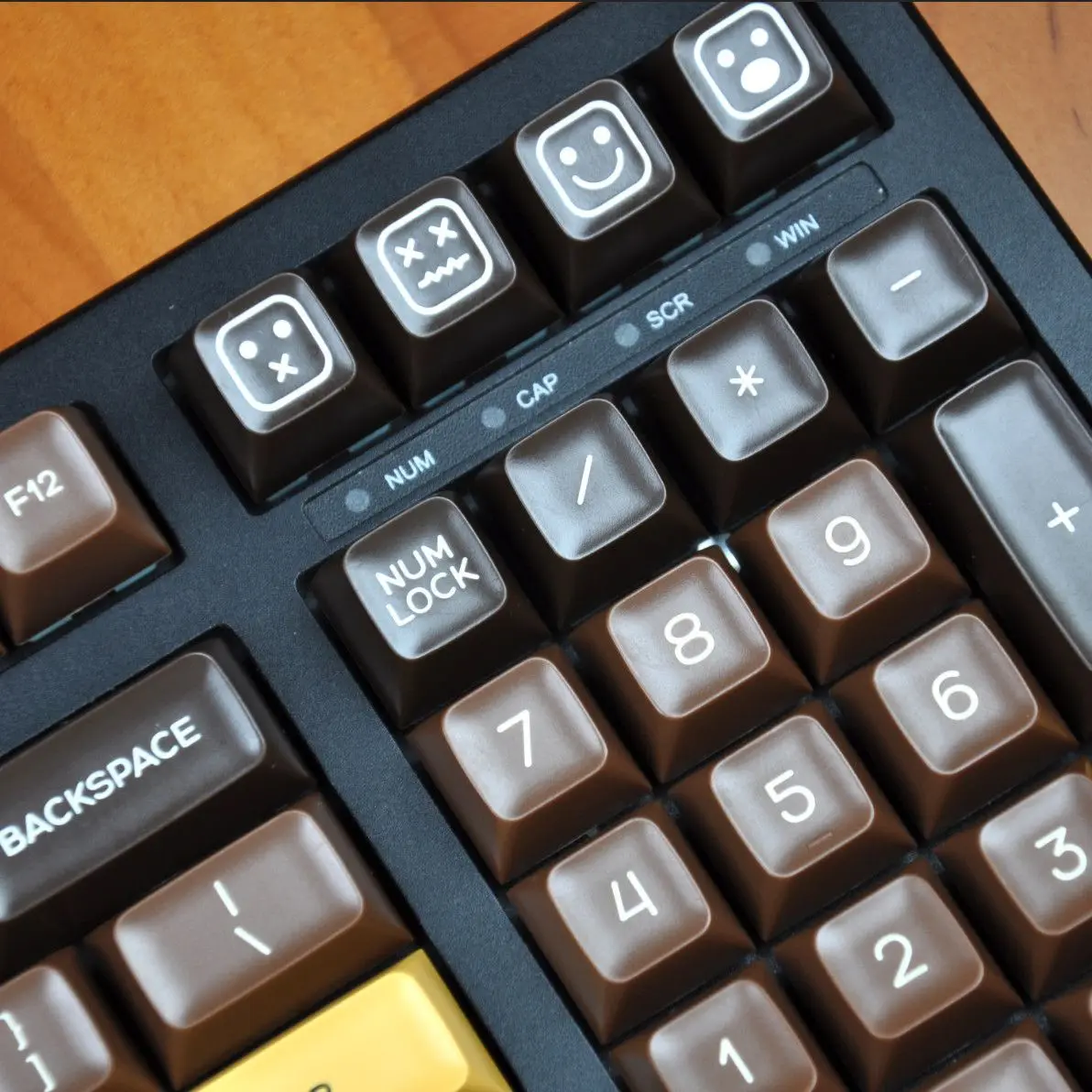 Chocolate Keycaps SA Height Ball Cap Brown Retro Keycaps Brown Customized Mechanical Keyboard Personality