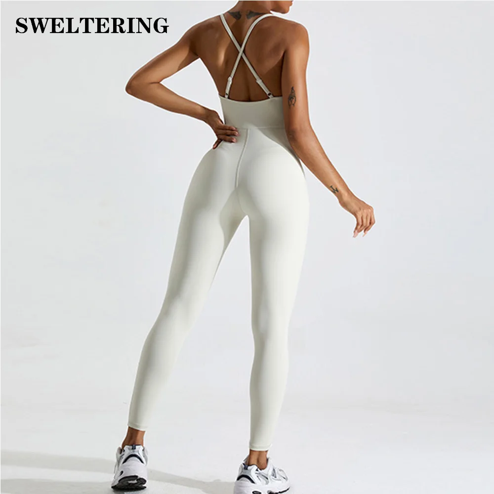 Backless Yoga Jumpsuit for Women Fitness Sports Overalls Gym Clothing Set Yoga Wear Workout Clothes Outfit Push Up Activewear
Backless Yoga Jumpsuit for Women Fitness Sports Overalls Gym Clothing Set Yoga Wear Workout Clothes Outfit Push Up Activewear