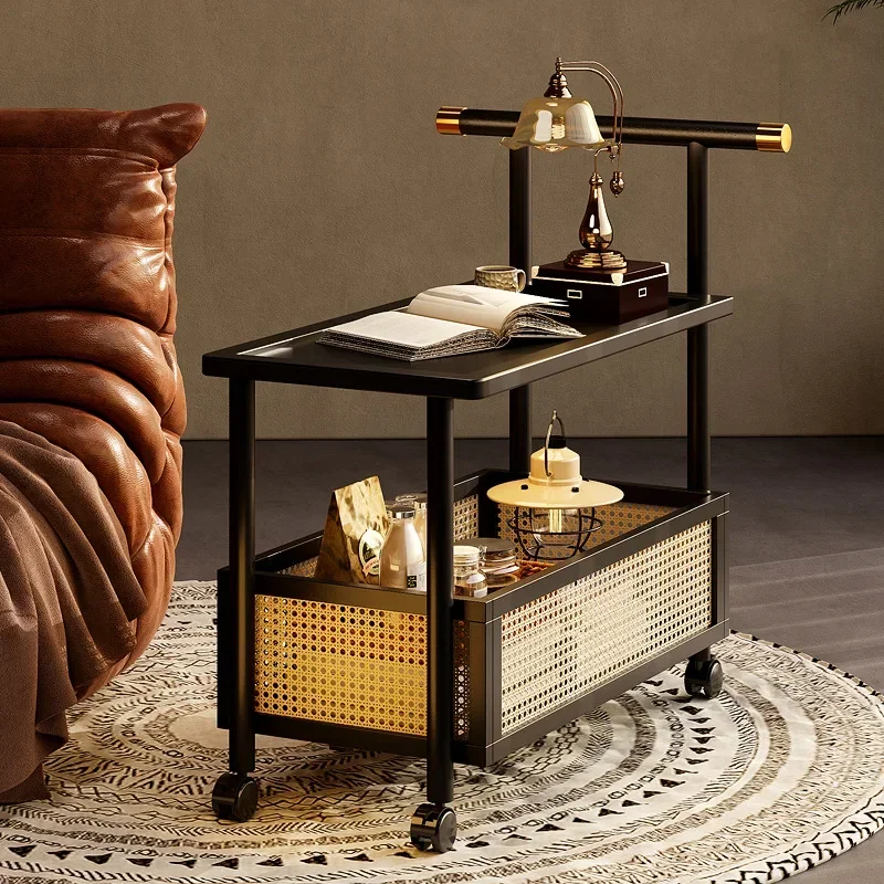 Mobile Tea Table Sofa Side Table Antique Style Tea Table Push Table Solid Wood Tea Cart Luxury Coffee Table Rattan Furniture
Mobile Tea Table Sofa Side Table Antique Style Tea Table Push Table Solid Wood Tea Cart Luxury Coffee Table Rattan Furniture