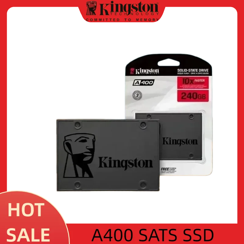 Kingston SSD Internal Solid State Drive A400 256GB 512GB 2.5 Inch SSDs SATA III HDD Hard Disk for Laptop Desktop PC
Kingston SSD Internal Solid State Drive A400 256GB 512GB 2.5 Inch SSDs SATA III HDD Hard Disk for Laptop Desktop PC