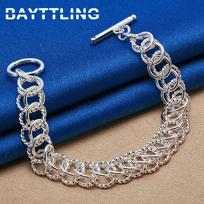 New 925 Sterling Silver 8 Inches Beautiful Braided Bracelet For Women Charm Wedding Accessories Party Fashion Jewelry
New 925 Sterling Silver 8 Inches Beautiful Braided Bracelet For Women Charm Wedding Accessories Party Fashion Jewelry