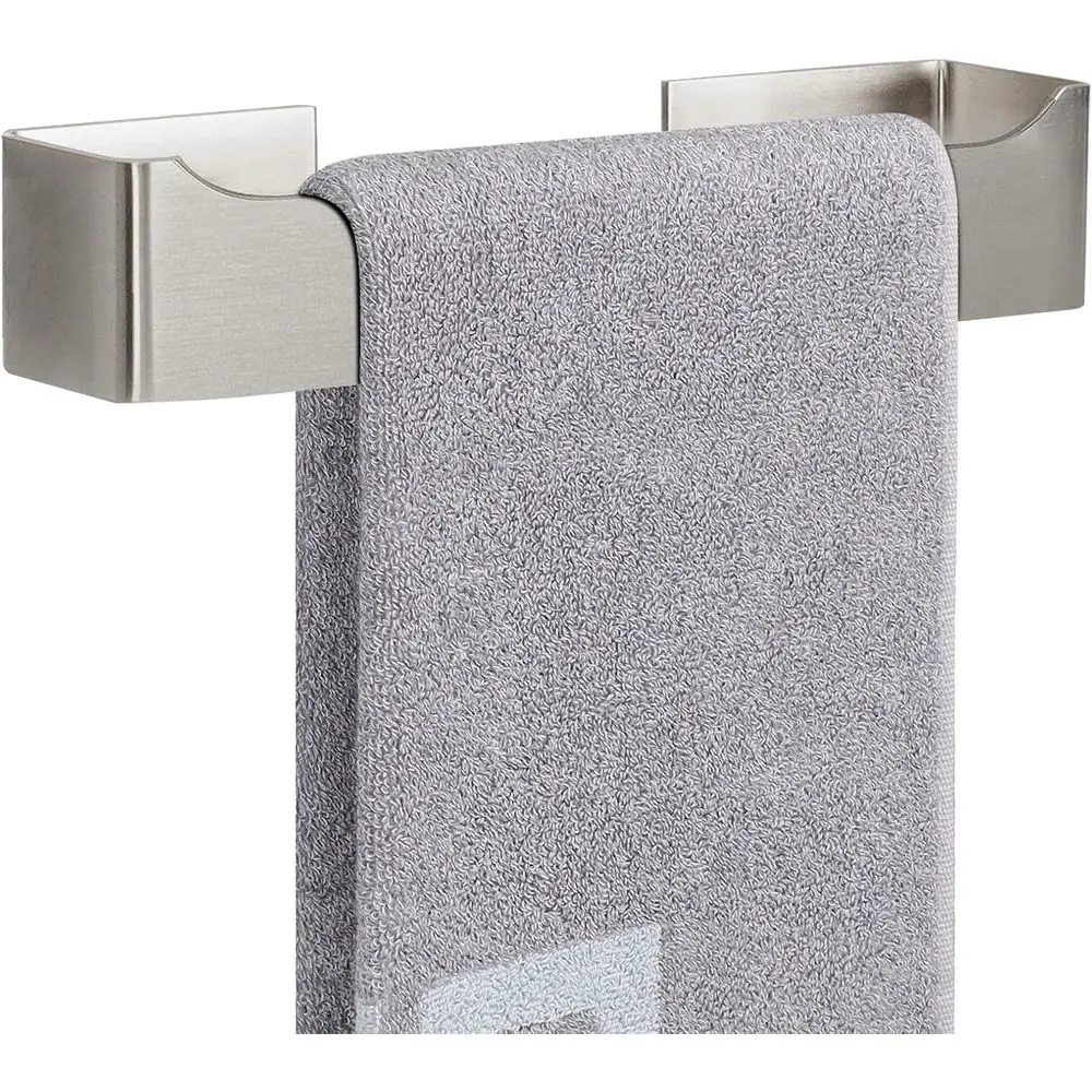 Stainless Steel Hand Towel Holder, Wall-Mounted, Self-Adhesive, Rust-Resistant, Square Design, 9 Inch, Brushed Nickel Finish
Stainless Steel Hand Towel Holder, Wall-Mounted, Self-Adhesive, Rust-Resistant, Square Design, 9 Inch, Brushed Nickel Finish