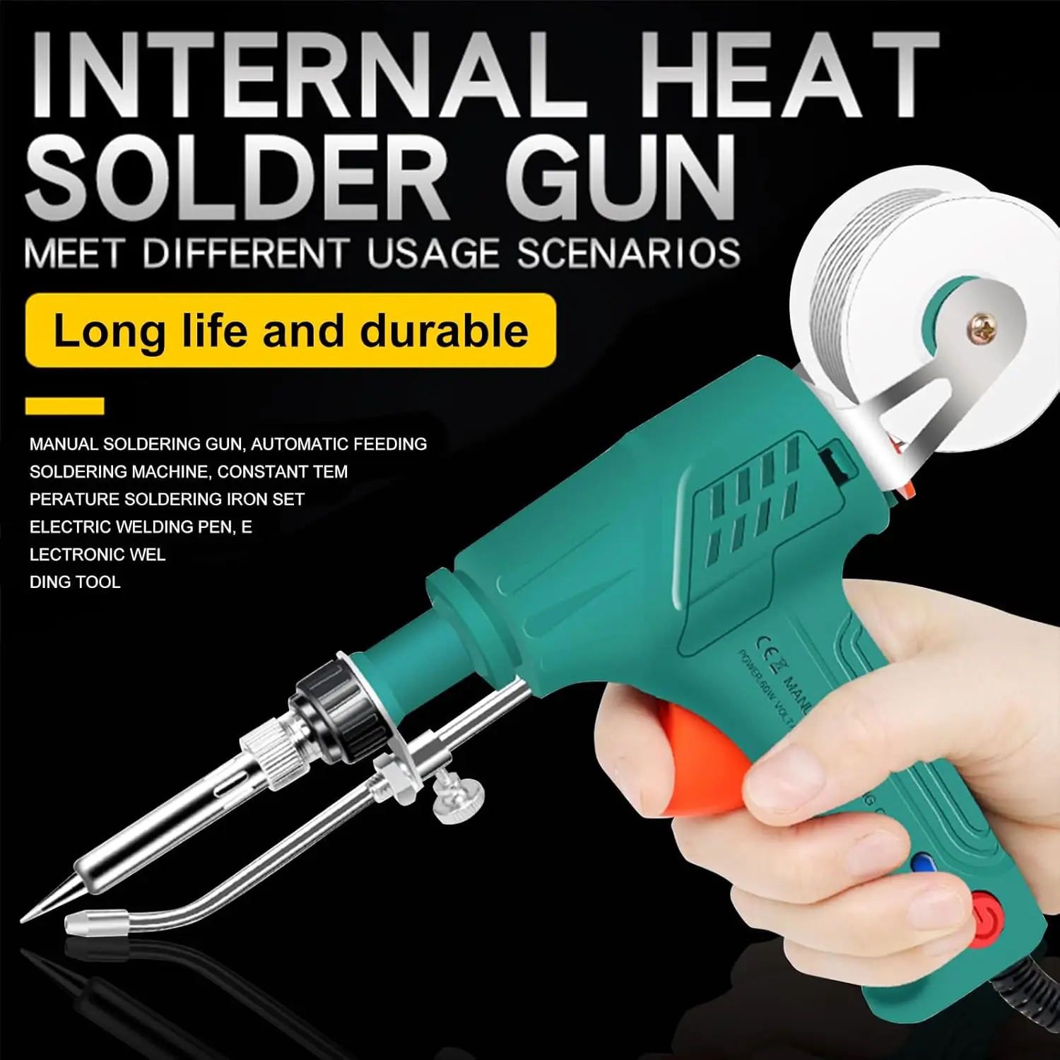 60W 110V/220V Electric Soldering Irons Multi-function Soldering Iron Soldering Gun Set Internally Heated Industrial Welding Tool
60W 110V/220V Electric Soldering Irons Multi-function Soldering Iron Soldering Gun Set Internally Heated Industrial Welding Tool