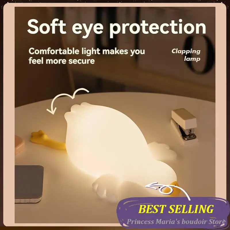 AB30-Big White Goose Night Lamp Children's Bedside Fun Pat Lamp USB Rechargeable Soft Light Eye Protection Sleep Lamp
AB30-Big White Goose Night Lamp Children's Bedside Fun Pat Lamp USB Rechargeable Soft Light Eye Protection Sleep Lamp