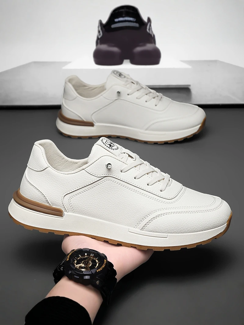 Men's Leather Surface Casual Shoes Spring Summer New Style Tieless Work Shoes Outdoor Leisure Low Heel round Toe PVC Outsole
Men's Leather Surface Casual Shoes Spring Summer New Style Tieless Work Shoes Outdoor Leisure Low Heel round Toe PVC Outsole