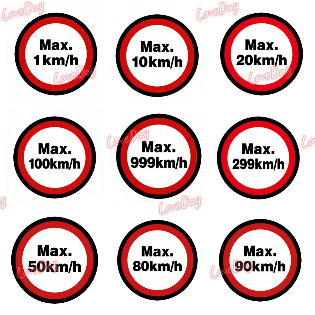 "Max. XX Km/h" Speed Limit Sticker Fun Speed Decals Vinyl Car Motorcycles Golf Carts Boats Speed Safety Sign Warning Sticker
"Max. XX Km/h" Speed Limit Sticker Fun Speed Decals Vinyl Car Motorcycles Golf Carts Boats Speed Safety Sign Warning Sticker
