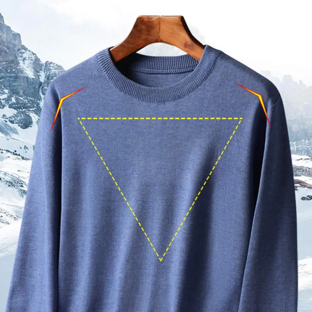 Versatile Round Neck Sweater Soft Knitted Round Neck Sweater for Fall Winter Anti-shrink Long Sleeve Pullover with Elastic Fit
Versatile Round Neck Sweater Soft Knitted Round Neck Sweater for Fall Winter Anti-shrink Long Sleeve Pullover with Elastic Fit