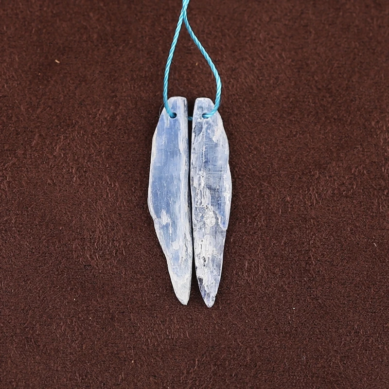 Синий кианит самородок серьги 33x6x2 мм 1,5 г натуральный камень модные украшения DIY аксессуары для женщин 
Синий кианит самородок серьги 33x6x2 мм 1,5 г натуральный камень модные украшения DIY аксессуары для женщин