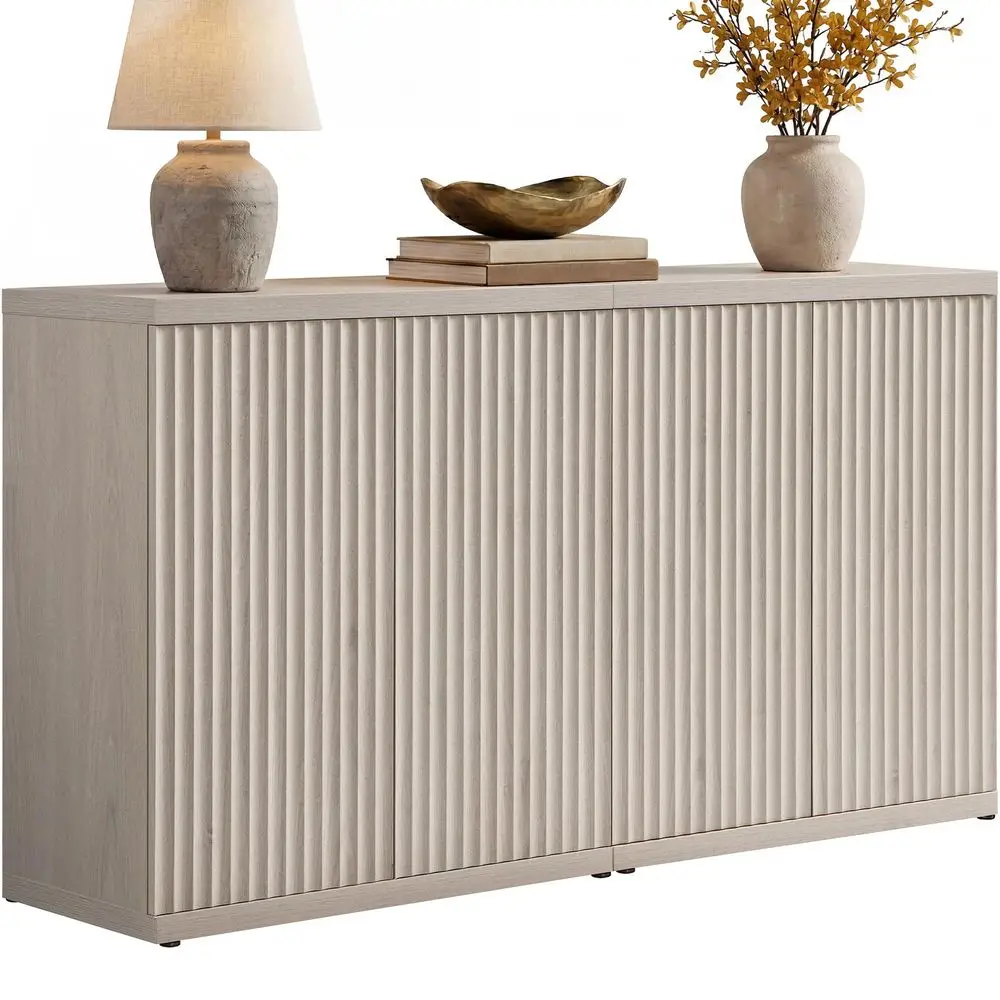 Buffet Cabinet with Storage Accent Sideboard Modern Credenza with Doors amp Shelves Fluted Media Console Mid Century Coffee Bar
Buffet Cabinet with Storage Accent Sideboard Modern Credenza with Doors amp Shelves Fluted Media Console Mid Century Coffee Bar