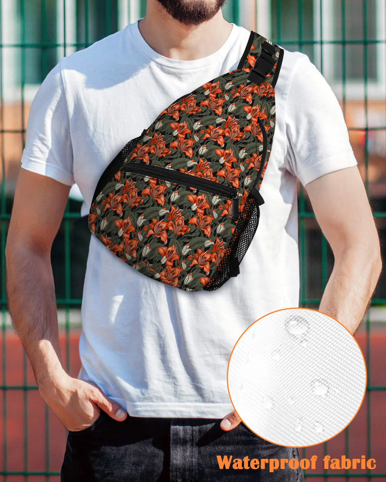 Red Flowers Foliage Chest Bag for Man Women Casual Crossbody Bag Travel Shoulder Bag Large Capacity Sling Bag
Red Flowers Foliage Chest Bag for Man Women Casual Crossbody Bag Travel Shoulder Bag Large Capacity Sling Bag