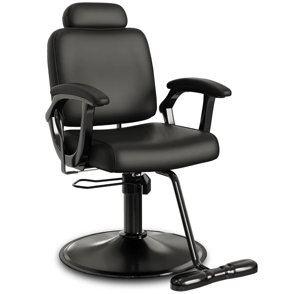 Premium Black Salon Chair – Reclining Design with Removable Headrest, Steel Frame & 360° Swivel for Hair Stylists
Premium Black Salon Chair – Reclining Design with Removable Headrest, Steel Frame & 360° Swivel for Hair Stylists