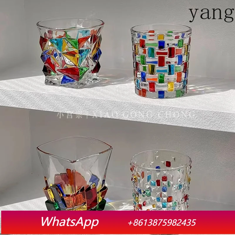 LMM refractive rainbow light medieval cup glass whisky cup juice cup
LMM refractive rainbow light medieval cup glass whisky cup juice cup