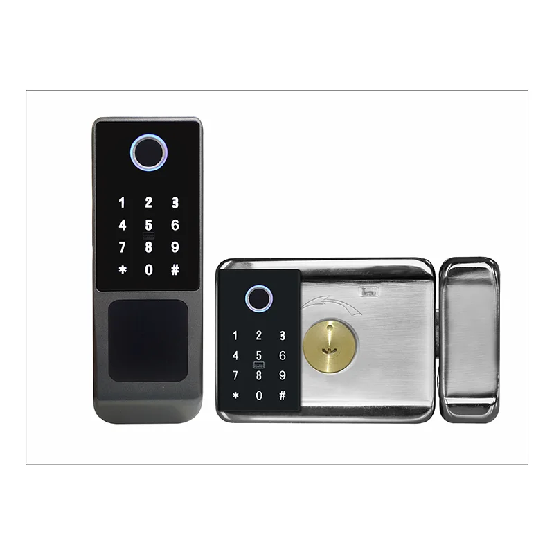 Single Side Double Side Waterproof APP Digital Biometric Key Code Card Fingerprint Intelligent Door Lock for Outside
Single Side Double Side Waterproof APP Digital Biometric Key Code Card Fingerprint Intelligent Door Lock for Outside