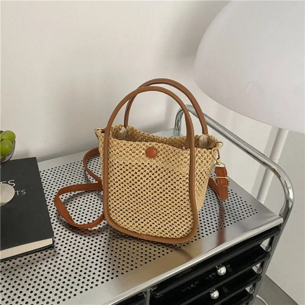 Fashion Summer Weave Straw Bag Bohemian Leisure Straw Shoulder Bags Vacation Crossbody Women's Bucket Bag Ladies/Girls
Fashion Summer Weave Straw Bag Bohemian Leisure Straw Shoulder Bags Vacation Crossbody Women's Bucket Bag Ladies/Girls
