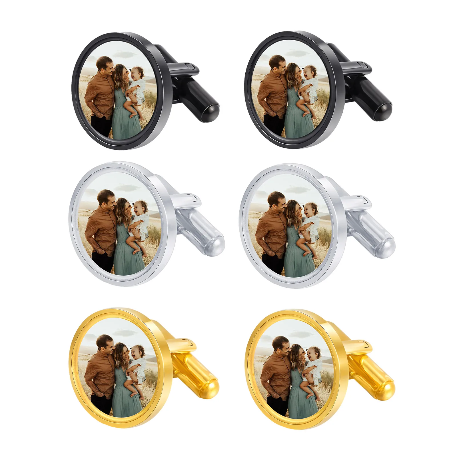Personalized Customized Photo Simple Cufflinks for Men Stainless Steel Metal Cuff Links Custom Birthday Wedding Father Gift
Personalized Customized Photo Simple Cufflinks for Men Stainless Steel Metal Cuff Links Custom Birthday Wedding Father Gift
