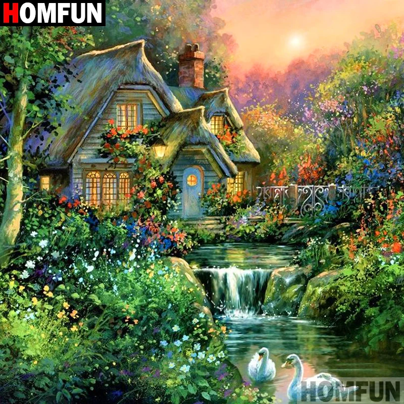 Полноразмерная/круглая Алмазная 5D Вышивка HOMFUN «Дом, цветок», алмазная живопись, стразы 5D A15561
Полноразмерная/круглая Алмазная 5D Вышивка HOMFUN «Дом, цветок», алмазная живопись, стразы 5D A15561