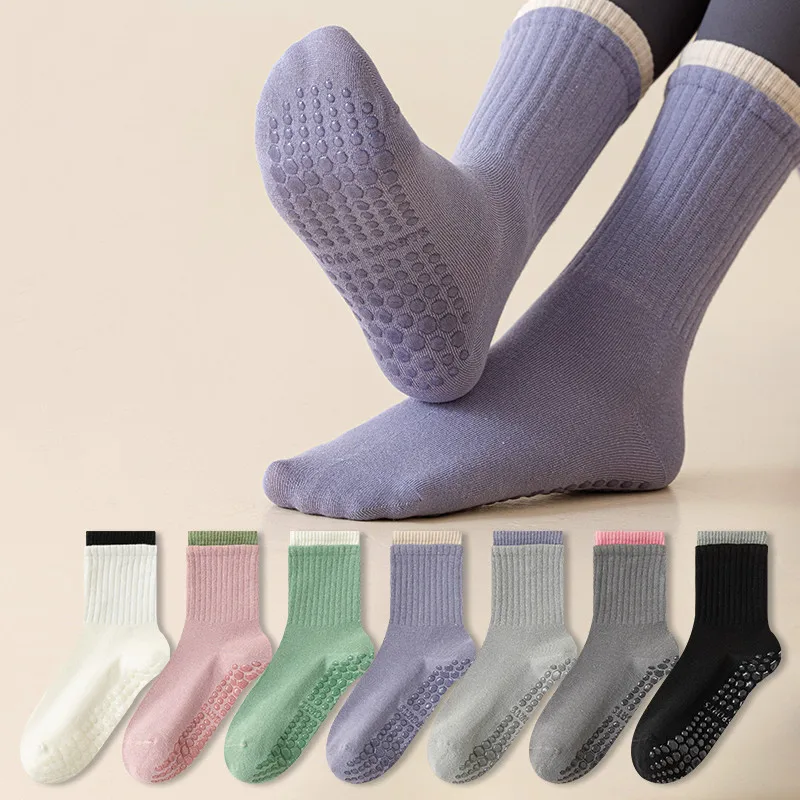 Профессиональные носки для йоги, женские силиконовые противоскользящие носки для тренажерного зала, фитнеса, пилатеса, дышащие хлопковые спортивные носки для тренировок в помещении, танцев
Профессиональные носки для йоги, женские силиконовые противоскользящие носки для тренажерного зала, фитнеса, пилатеса, дышащие хлопковые спортивные носки для тренировок в помещении, танцев