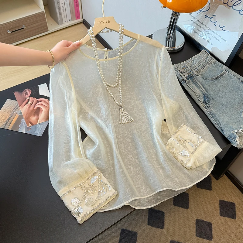 Ele Chinese Sle Silk irt Women's Faion Beaded Embroidery Spring New Arrival Lightweight Luxury Feel Loose Fit Long ...
Ele Chinese Sle Silk irt Women's Faion Beaded Embroidery Spring New Arrival Lightweight Luxury Feel Loose Fit Long ...