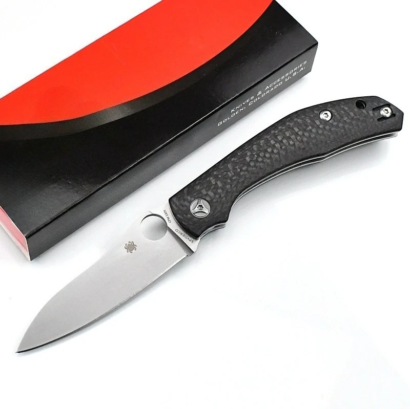 C241 Carbon fiber handle outdoor folding knife Field survival knife Self-defense folding knife
C241 Carbon fiber handle outdoor folding knife Field survival knife Self-defense folding knife