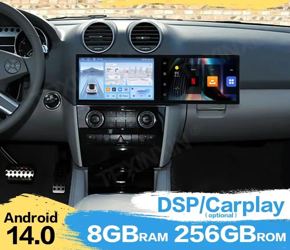 Car Radio Stereo Receiver Android Auto For Benz ML 2006~2012 GPS Navigation AI Voice Touch Screen Multi System Player Head Unit
Car Radio Stereo Receiver Android Auto For Benz ML 2006~2012 GPS Navigation AI Voice Touch Screen Multi System Player Head Unit