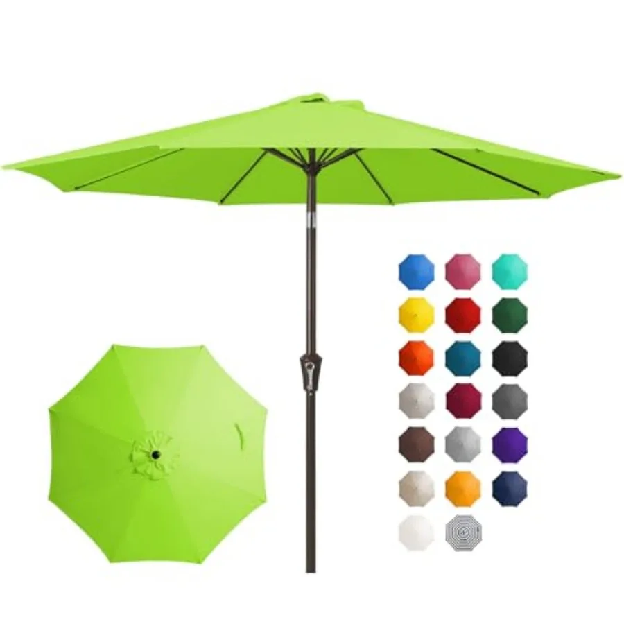 10FT Outdoor Patio Umbrella Outdoor Table Umbrella with Push Button Tilt and Crank, Market Umbrella 8 Sturdy Ribs UV Protection
10FT Outdoor Patio Umbrella Outdoor Table Umbrella with Push Button Tilt and Crank, Market Umbrella 8 Sturdy Ribs UV Protection