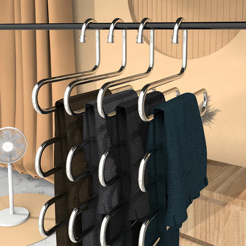 Thick stainless steel S-shaped clothes rack trouser rack clothing store pants rack storage multi-function multi-layer
Thick stainless steel S-shaped clothes rack trouser rack clothing store pants rack storage multi-function multi-layer