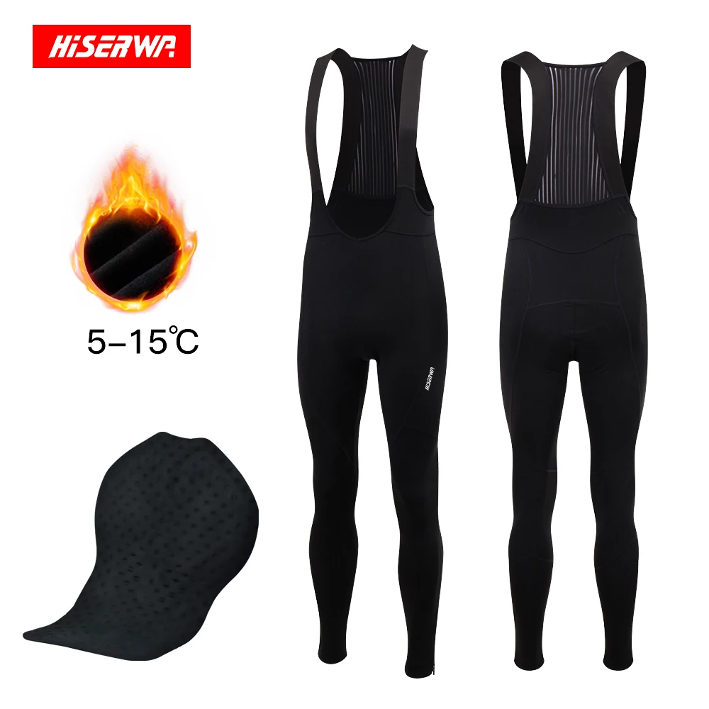 HISERWA Men Cycling Bib Pants Winter Thermal Mountain Bike Pants Fleece Cycling Long Bib Trousers MTB Road Bicycle Pants 5-15°C
HISERWA Men Cycling Bib Pants Winter Thermal Mountain Bike Pants Fleece Cycling Long Bib Trousers MTB Road Bicycle Pants 5-15°C
