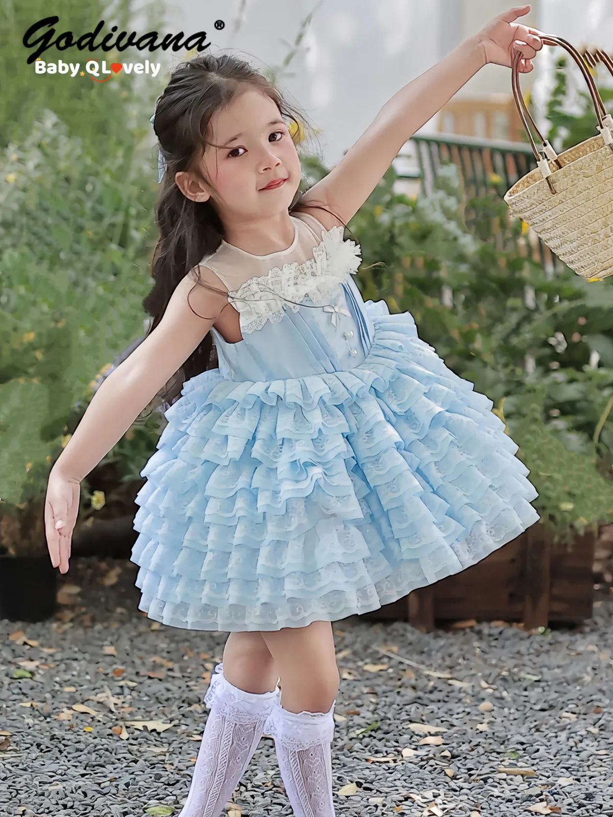 Original Baby Girls Sweet Blue Lace Cake Tutu Lolita Dress Kids High End 2026 New Summer Sleeveless High Waist Princess Dress
Original Baby Girls Sweet Blue Lace Cake Tutu Lolita Dress Kids High End 2026 New Summer Sleeveless High Waist Princess Dress