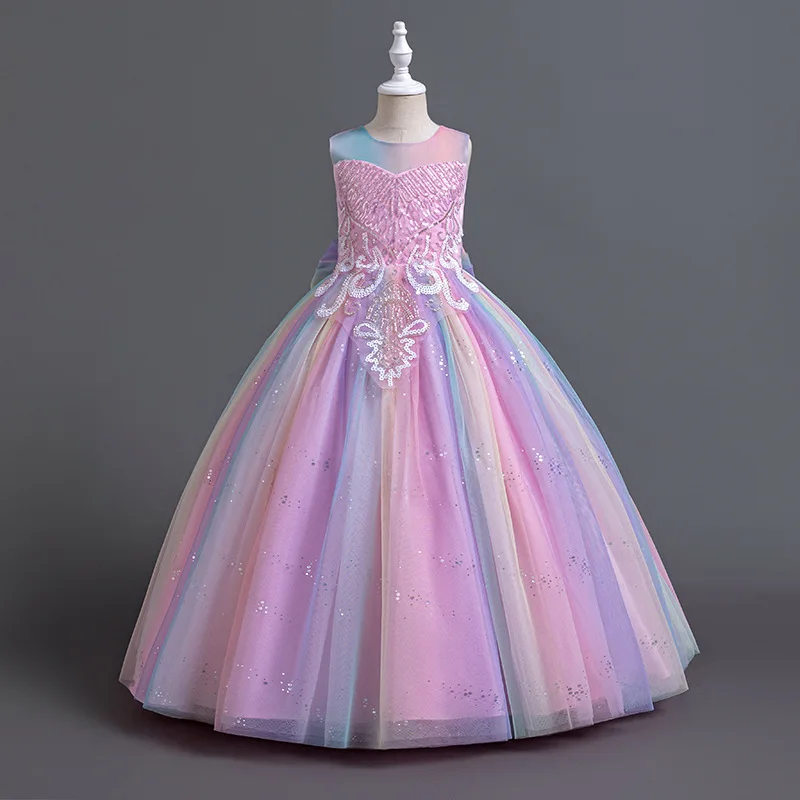 Girl Party Dress Gown Colorful Child Girls' Christmas Dresses Kid's Festival Clothes Sequins
Girl Party Dress Gown Colorful Child Girls' Christmas Dresses Kid's Festival Clothes Sequins