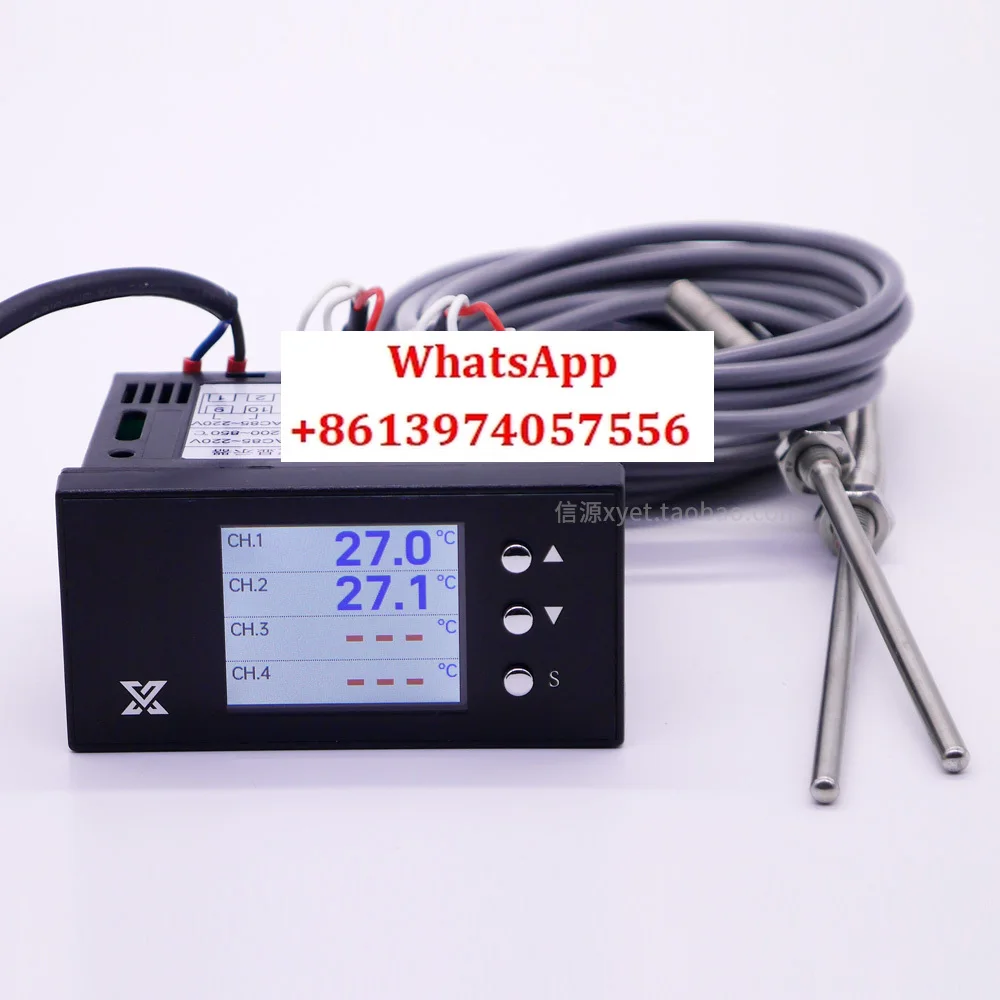 Multi channel temperature display 4-channel industrial inspection instrument PT100 thermal resistance input
Multi channel temperature display 4-channel industrial inspection instrument PT100 thermal resistance input