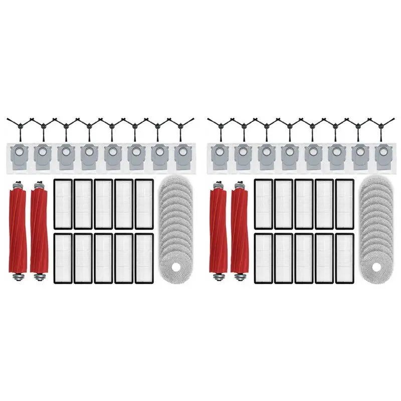 Комплект из 2 предметов для робота-пылесоса Roborock Qrevo S, Qrevo Pro, Qrevo Maxv, Qrevo Plus: основная и боковая щетки, HEPA-фильтр, салфетка для влажной уборки
Комплект из 2 предметов для робота-пылесоса Roborock Qrevo S, Qrevo Pro, Qrevo Maxv, Qrevo Plus: основная и боковая щетки, HEPA-фильтр, салфетка для влажной уборки