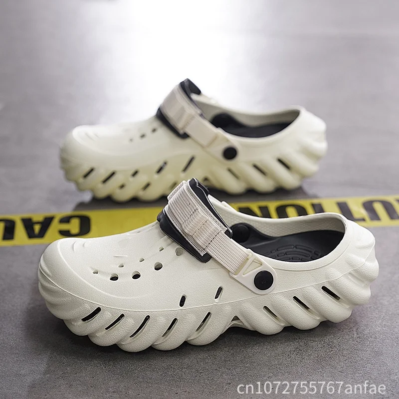 Men's Summer Thick Sole Sandals Soft and Comfortable Hole Shoes Beach Casual Slippers EVA Beach Sandals Breathable Anti-slip
Men's Summer Thick Sole Sandals Soft and Comfortable Hole Shoes Beach Casual Slippers EVA Beach Sandals Breathable Anti-slip