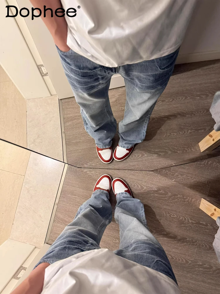 Fashion Micro-flared Jeans Men's 2026 Summer New Trendy Handsome Denim Pants Male Handsome Chic High-end Curved Denim Trousers
Fashion Micro-flared Jeans Men's 2026 Summer New Trendy Handsome Denim Pants Male Handsome Chic High-end Curved Denim Trousers