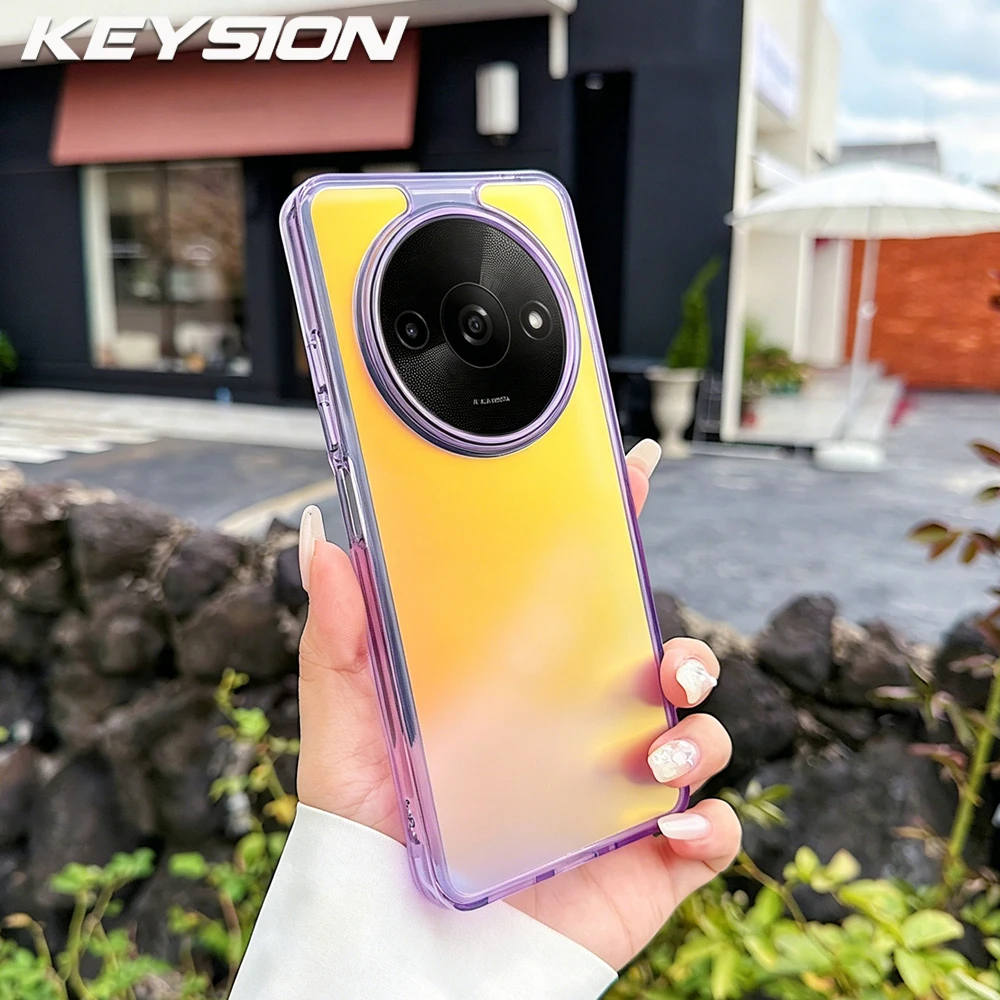 KEYSION Fashion Laser Gradient Colorful Phone Case for Xiaomi Redmi A3 A3X Soft TPU+PC Shockproof Back Cover for Xiaomi POCO C61
KEYSION Fashion Laser Gradient Colorful Phone Case for Xiaomi Redmi A3 A3X Soft TPU+PC Shockproof Back Cover for Xiaomi POCO C61