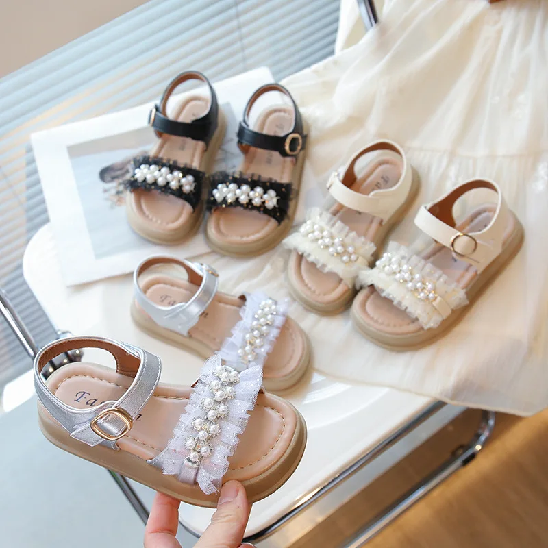 Girls Princess Shoes Summer Lace Beadings Kids Beach Shoes Oepn Toes Elegant Sweet 2025 Summer New Children Sandals Non-slip
Girls Princess Shoes Summer Lace Beadings Kids Beach Shoes Oepn Toes Elegant Sweet 2025 Summer New Children Sandals Non-slip