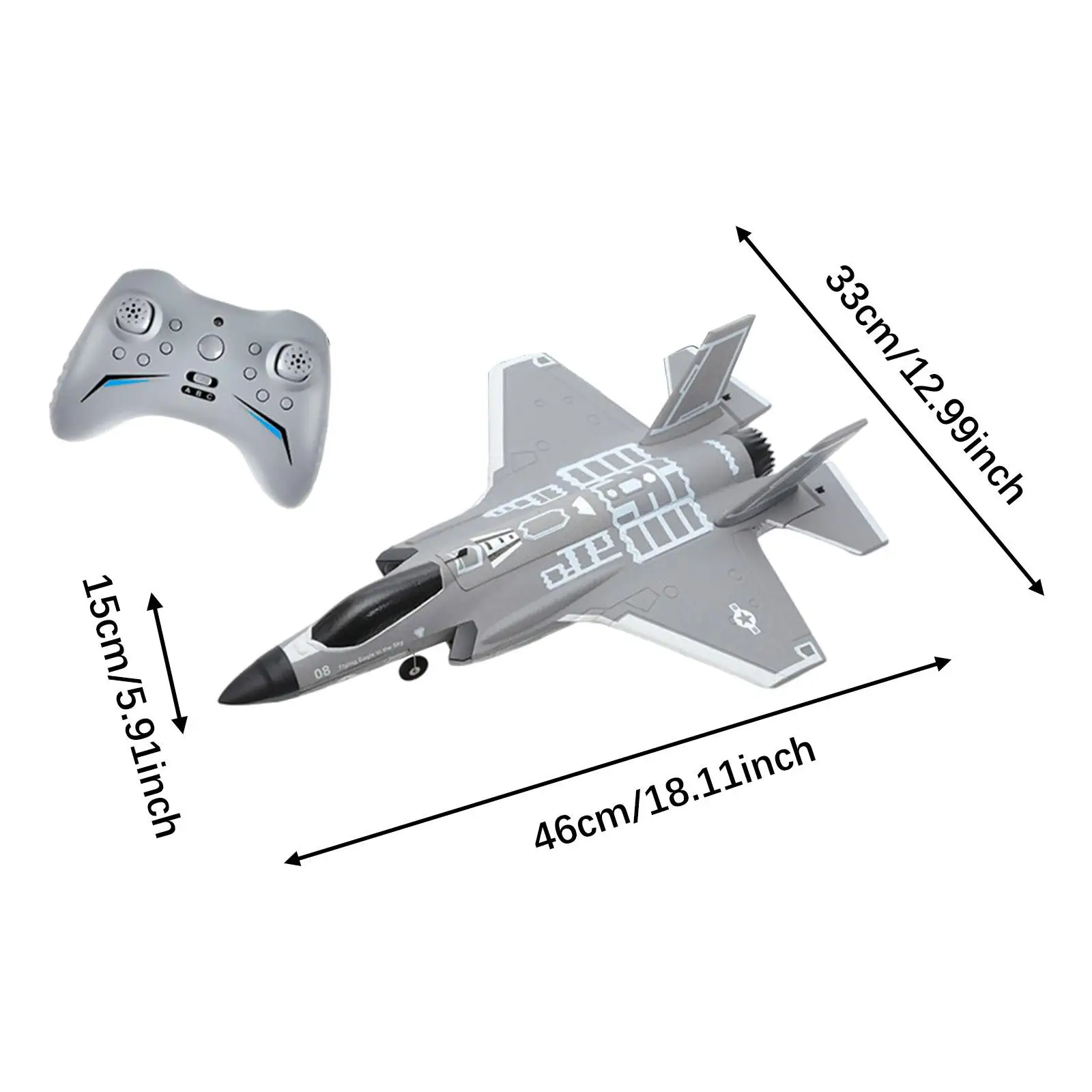 Foam RC Aircraft 4 Channels Anti Falling Airplane Model Toys Fixed Wing Aircraft Ages 8-16 Outdoor Toy Beginners Easy to Fly
Foam RC Aircraft 4 Channels Anti Falling Airplane Model Toys Fixed Wing Aircraft Ages 8-16 Outdoor Toy Beginners Easy to Fly