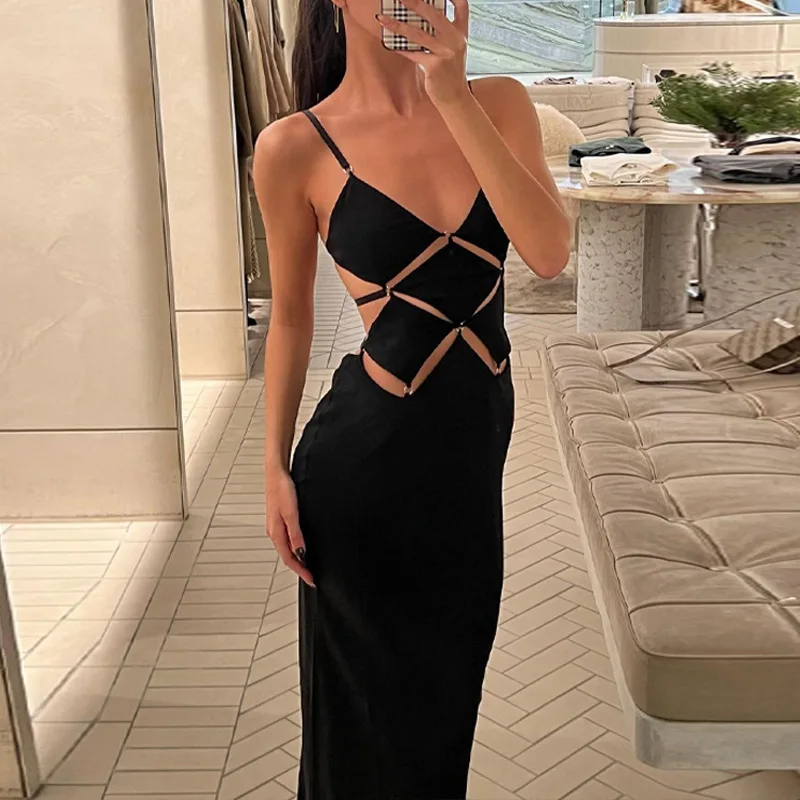 Women'S Summer New Fashionable And Sexy Solid Color Slim Fit Backless Camisole Dress
Women'S Summer New Fashionable And Sexy Solid Color Slim Fit Backless Camisole Dress