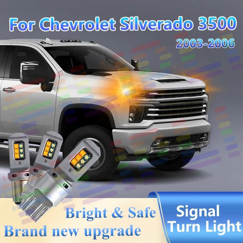 For Chevrolet Silverado 3500 For 2003-2006 2Pcs Amber LED Turn Signal Lights Waterproof Blinker Lamps 12V DOT Certified
For Chevrolet Silverado 3500 For 2003-2006 2Pcs Amber LED Turn Signal Lights Waterproof Blinker Lamps 12V DOT Certified