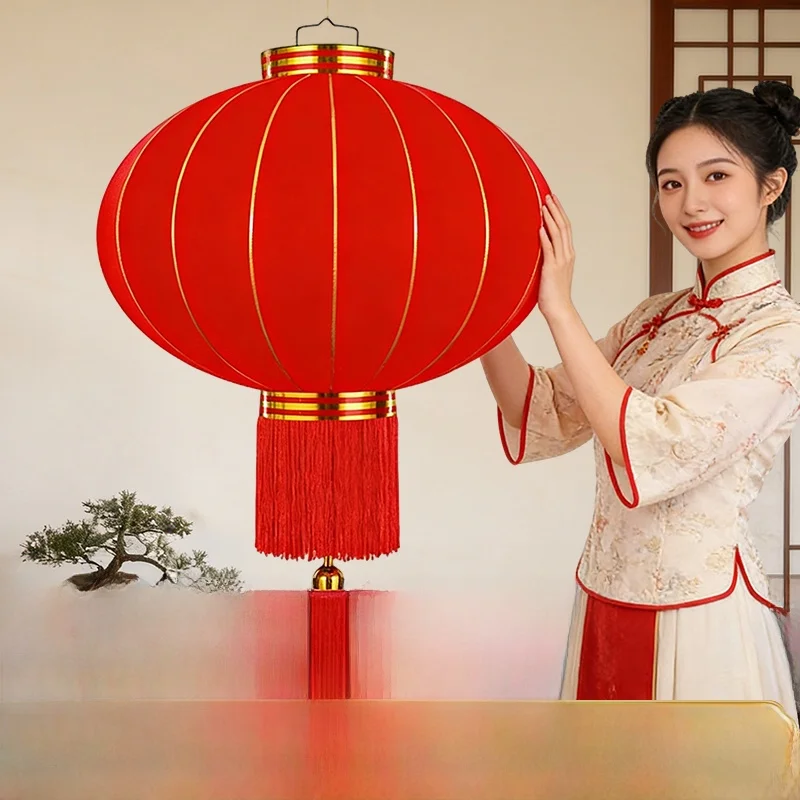 Large Red round Velvet Lanterns for Front Door Couple Hanging Decorations New Year Celebration Moving in Rural Style Lanterns
Large Red round Velvet Lanterns for Front Door Couple Hanging Decorations New Year Celebration Moving in Rural Style Lanterns