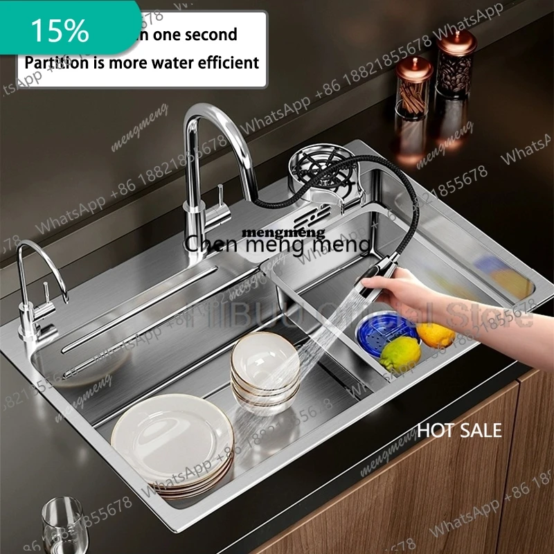 Multifunctional Large Capacity kitchen Sink 304 Stainless Steel Single Bowl Thickened Handmade Basin Multiple With Accessories
Multifunctional Large Capacity kitchen Sink 304 Stainless Steel Single Bowl Thickened Handmade Basin Multiple With Accessories