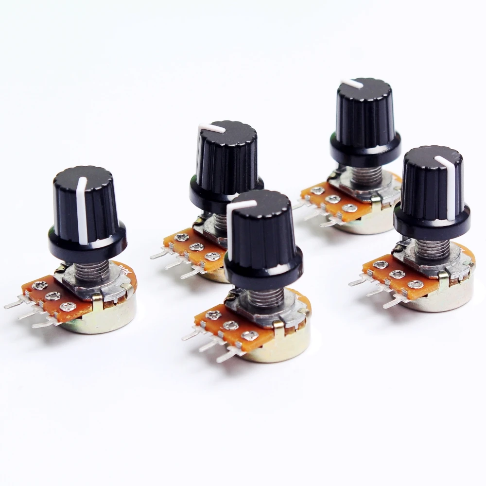 10pcs 10K 1K 100K 5K 50K OHM 3 Terminal Linear Taper Rotary potentiometer B10K 103 for Arduino
10pcs 10K 1K 100K 5K 50K OHM 3 Terminal Linear Taper Rotary potentiometer B10K 103 for Arduino