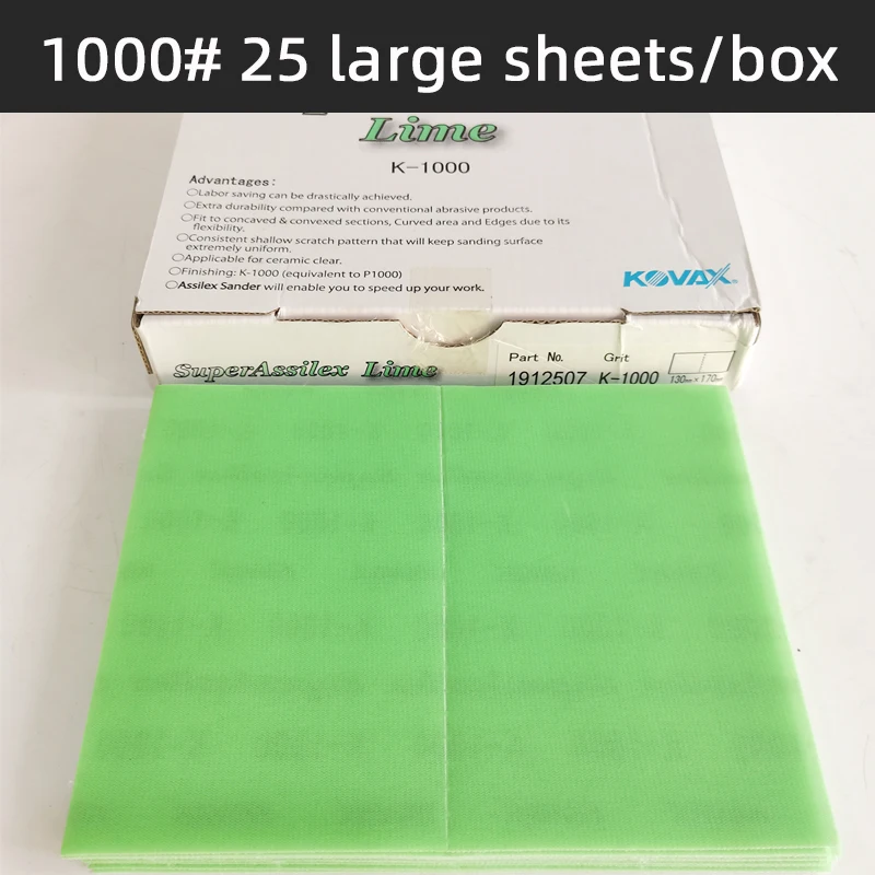 Japan KOVAX Square Soft Abrasive Paper Car Orange Peel Pattern Dry Grinder Polishing Machine Fine Polishing 2000 Sandpaper
Japan KOVAX Square Soft Abrasive Paper Car Orange Peel Pattern Dry Grinder Polishing Machine Fine Polishing 2000 Sandpaper