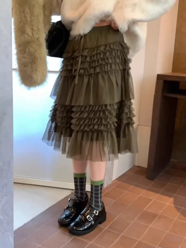 Женская юбка больших размеров в стиле ретро, с высокой талией, в стиле милитари, повседневная, осенне-зимняя, модная, для работы и отдыха
Женская юбка больших размеров в стиле ретро, с высокой талией, в стиле милитари, повседневная, осенне-зимняя, модная, для работы и отдыха