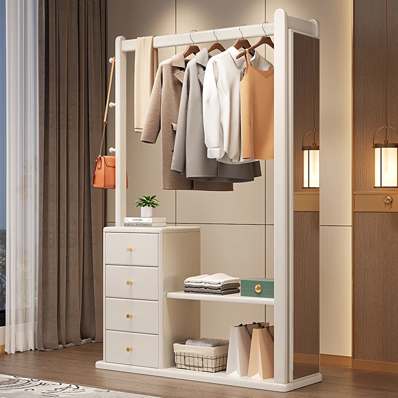 Solid wood coat rack full-length mirror integrated floor-to-ceiling bedroom hanger full-length mirror
Solid wood coat rack full-length mirror integrated floor-to-ceiling bedroom hanger full-length mirror