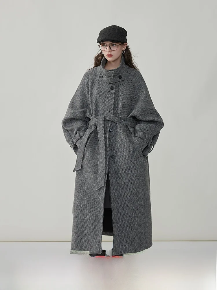 Женское шерстяное пальто Ele с воротником-стойкой, на одной пуговице, с асимметричным узором, однотонное, осенне-зимняя модная верхняя одежда
Женское шерстяное пальто Ele с воротником-стойкой, на одной пуговице, с асимметричным узором, однотонное, осенне-зимняя модная верхняя одежда