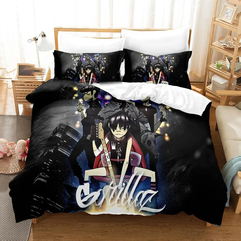 3D Printed Gorillaz Music Band Bedding Set Boys Girls Twin Queen Size Duvet Cover Pillowcase Bed Kids Adult Home Textileextile
3D Printed Gorillaz Music Band Bedding Set Boys Girls Twin Queen Size Duvet Cover Pillowcase Bed Kids Adult Home Textileextile