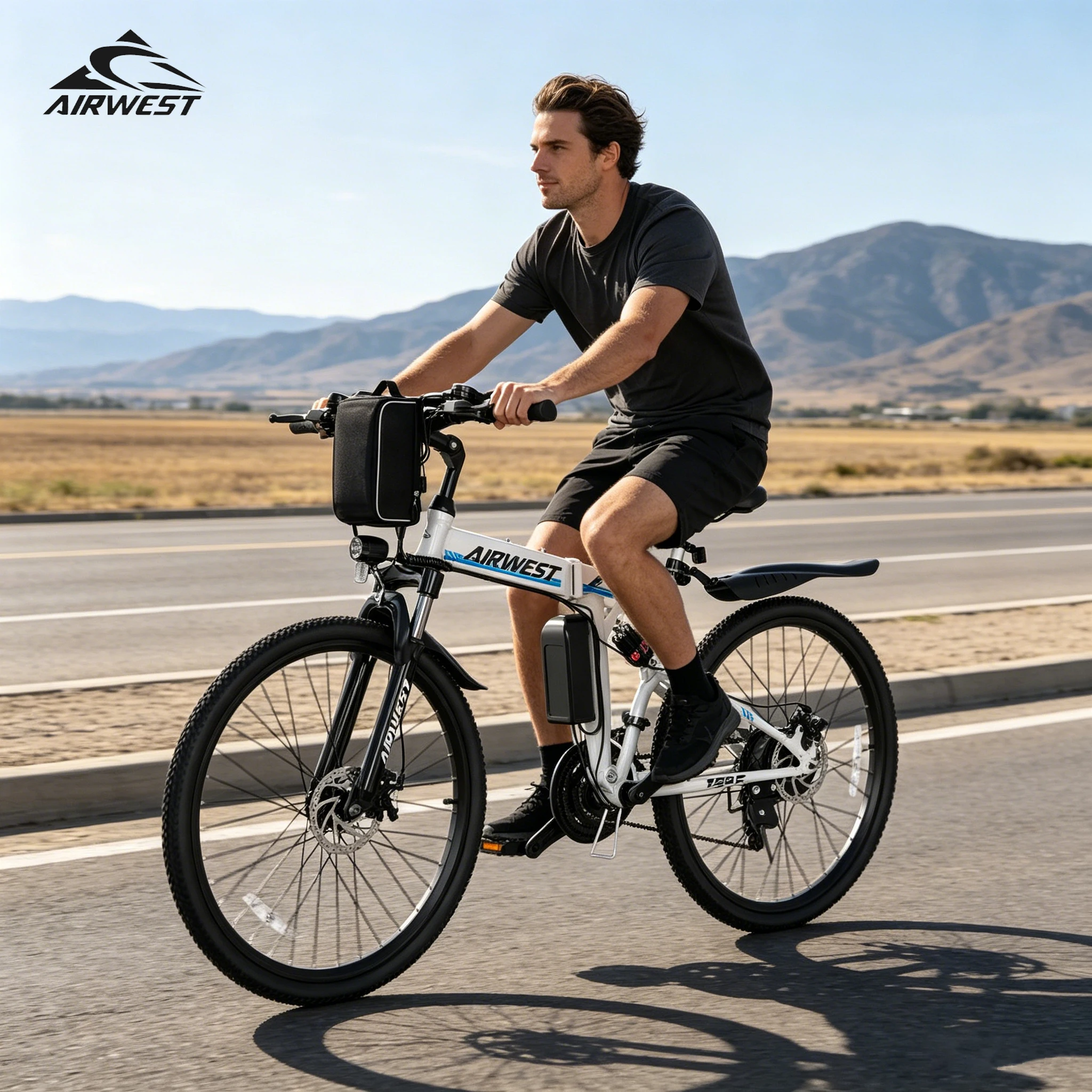 AIRWEST T26-F, Adult Folding Electric Bike, Peak 750W Motor, 20MPH, 48V 7.8Ah Battery, 26" Tire, UL2849,1 Year Warranty
AIRWEST T26-F, Adult Folding Electric Bike, Peak 750W Motor, 20MPH, 48V 7.8Ah Battery, 26" Tire, UL2849,1 Year Warranty