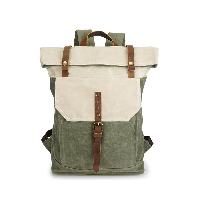 Vintage Oil Wax Canvas Backpack Men's Waterproof Travel Laptop Bag Leather Women's School Bag Rucksack Mochila
Vintage Oil Wax Canvas Backpack Men's Waterproof Travel Laptop Bag Leather Women's School Bag Rucksack Mochila