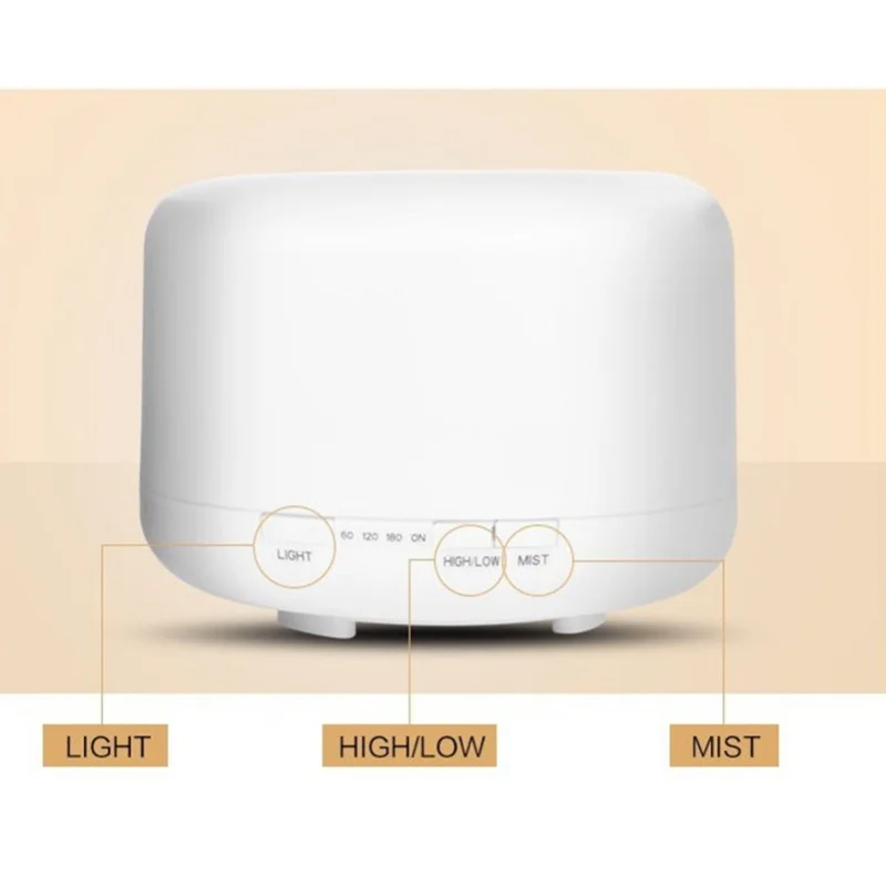 500ML Ultrasonic Essential Oil Diffuser USB Humidification Aromatherapy Purification Night Light 4 In 1 Aroma Diffuser 500ML
500ML Ultrasonic Essential Oil Diffuser USB Humidification Aromatherapy Purification Night Light 4 In 1 Aroma Diffuser 500ML